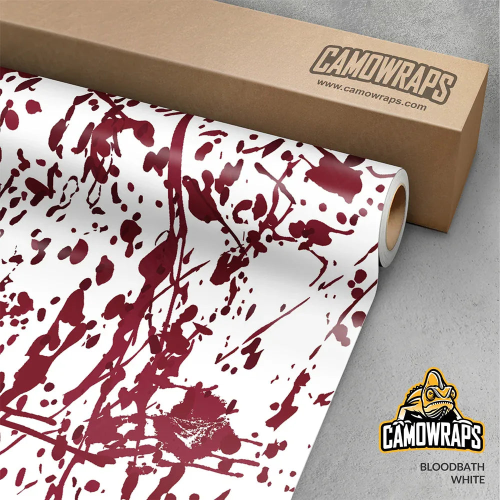 Bloodbath White Gun Skin Vinyl Wrap