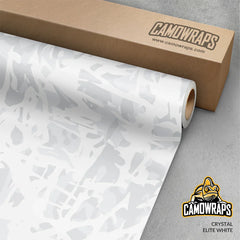 Crystal Elite White Gun Skin Vinyl Wrap