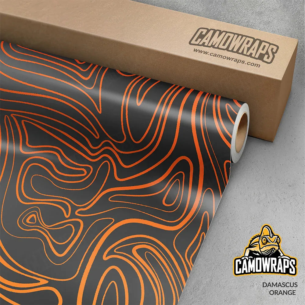 Damascus Orange Gun Skin Vinyl Wrap