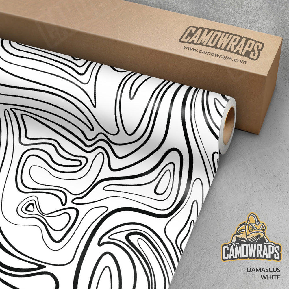 Damascus White Camo Vinyl Wrap