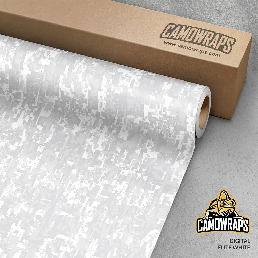 Digital Elite White Vinyl Wrap | Blowout Stock | Avery Dennison Media | Satin Finish | 5ft x 2ft | 116654