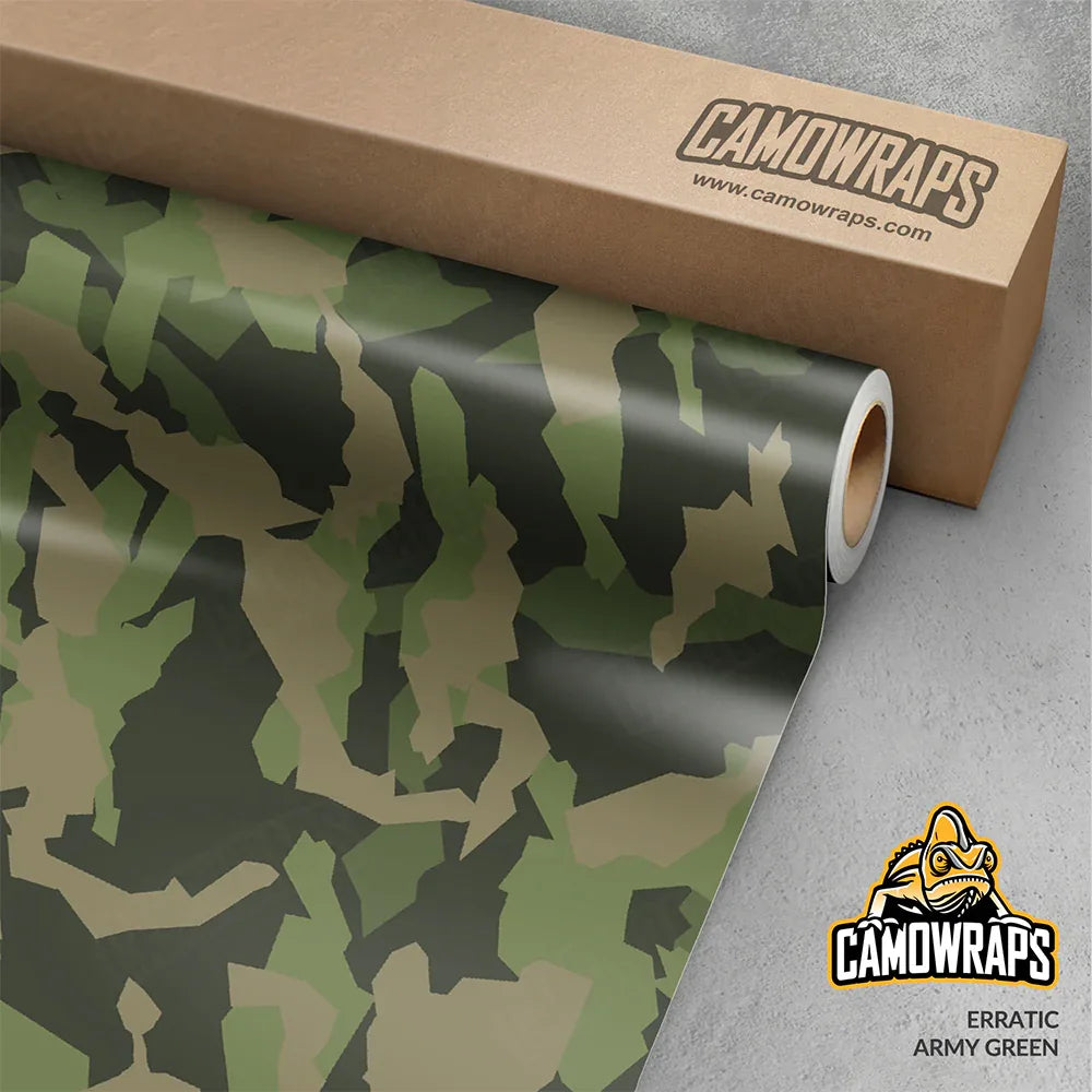 Erratic Army Green Gun Skin Vinyl Wrap
