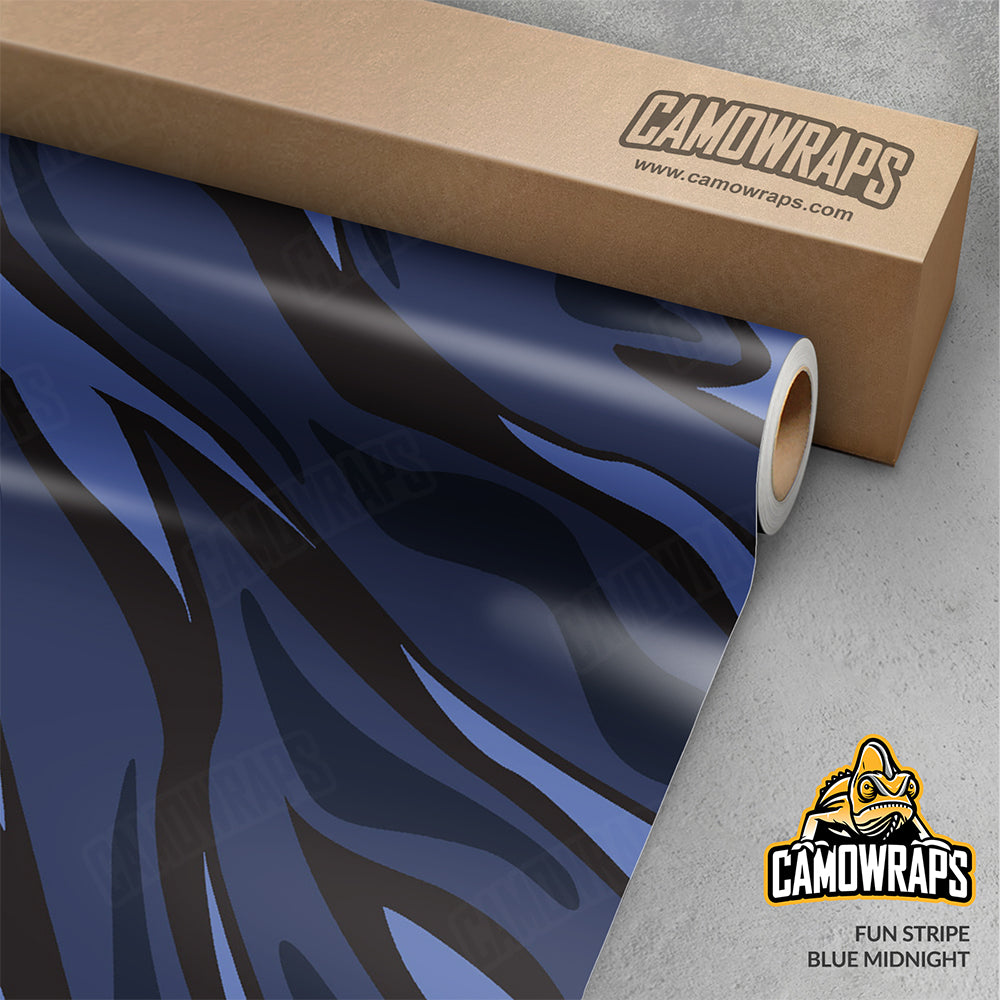 Fun Stripe Blue Midnight Gun Skin Vinyl Wrap