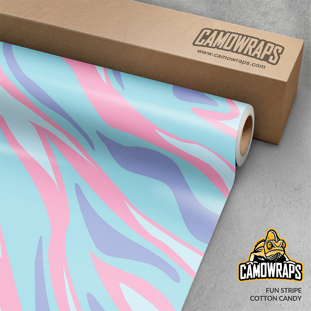 Fun Stripe Cotton Candy Gun Skin Vinyl Wrap
