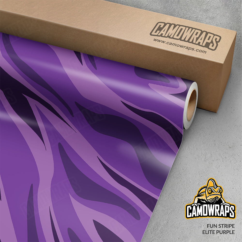 Fun Stripe Elite Purple Gun Skin Vinyl Wrap
