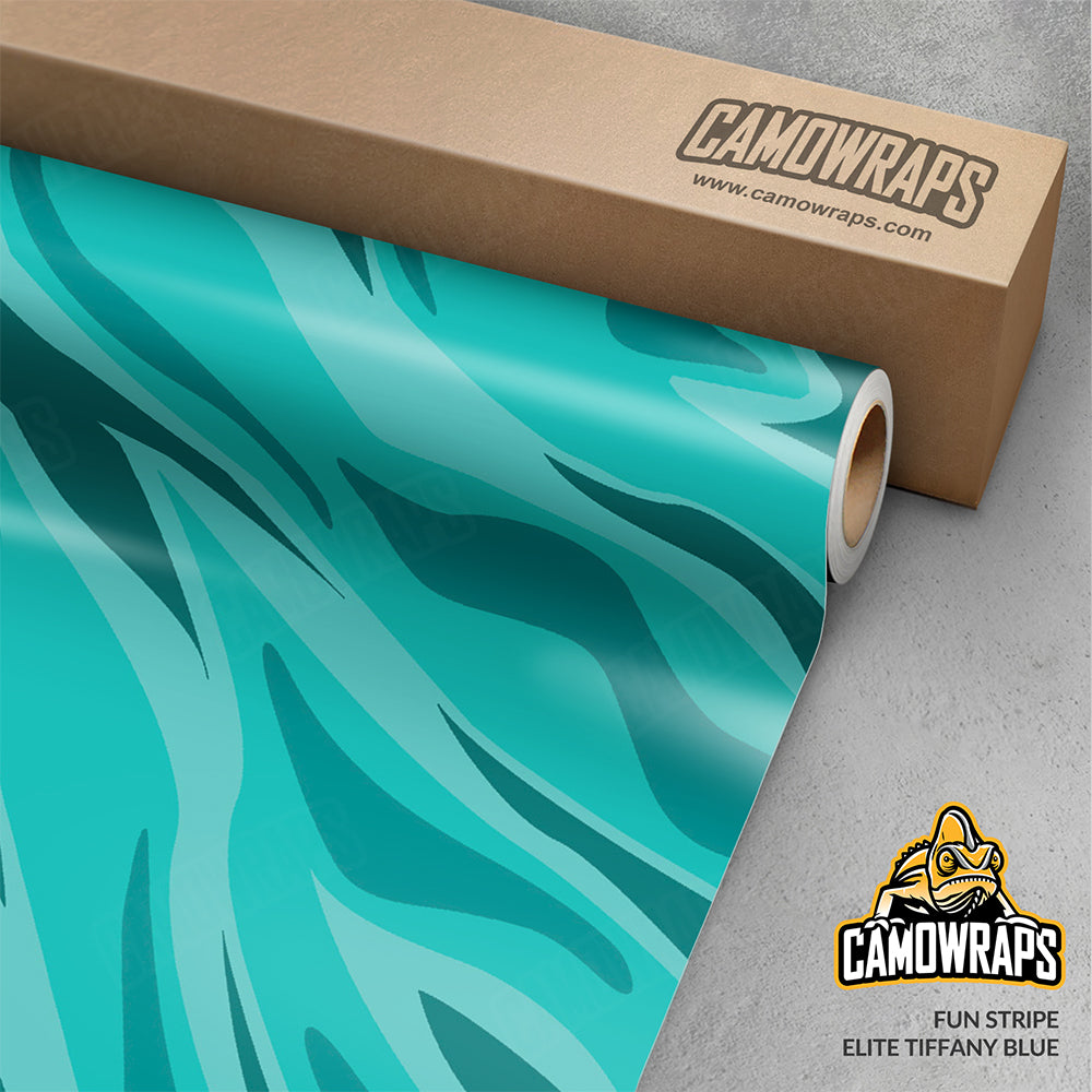 Fun Stripe Elite Tiffany Blue Gun Skin Vinyl Wrap