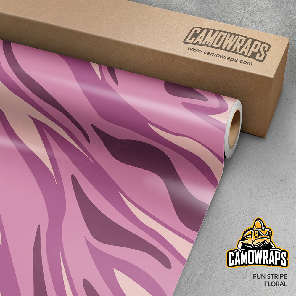 Fun Stripe Floral Gun Skin Vinyl Wrap