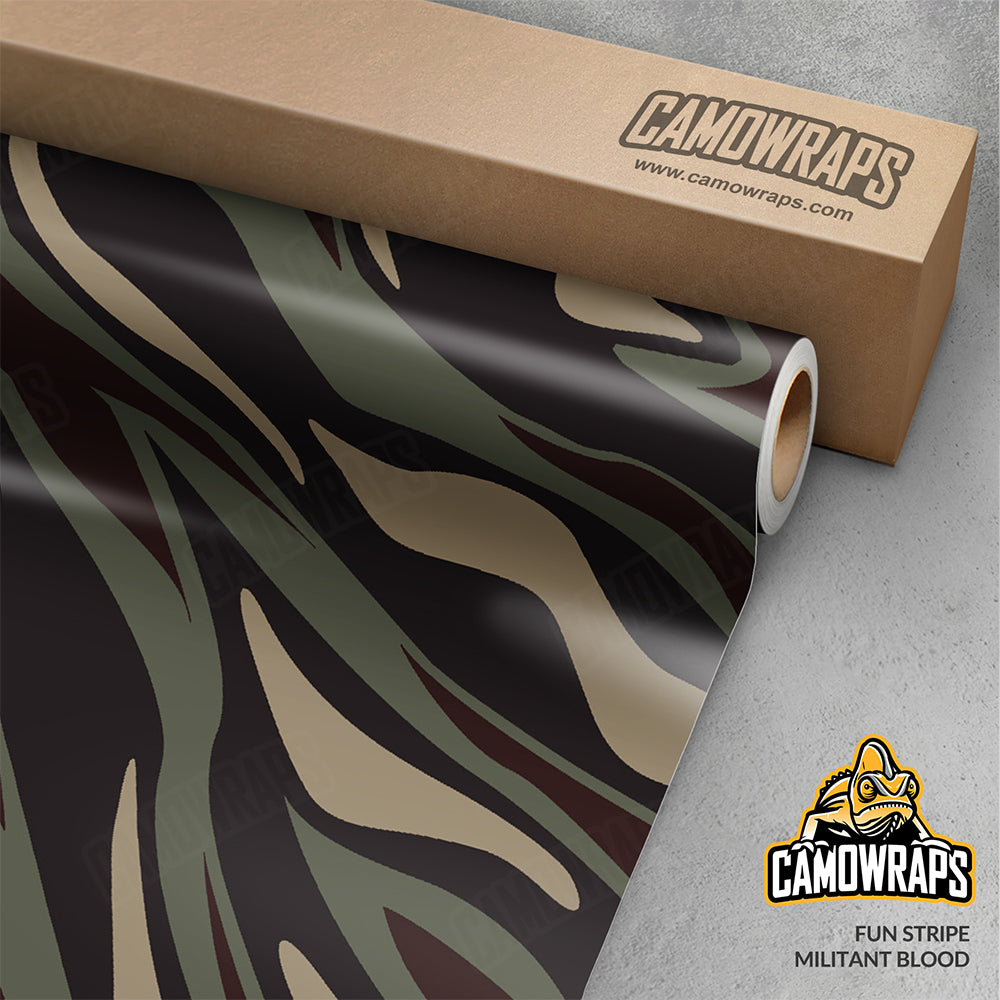 Fun Stripe Militant Blood Gun Skin Vinyl Wrap