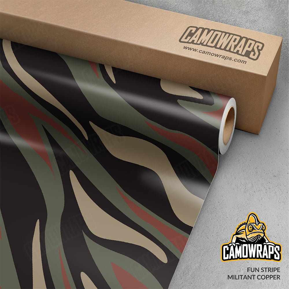 Fun Stripe Militant Copper Gun Skin Vinyl Wrap