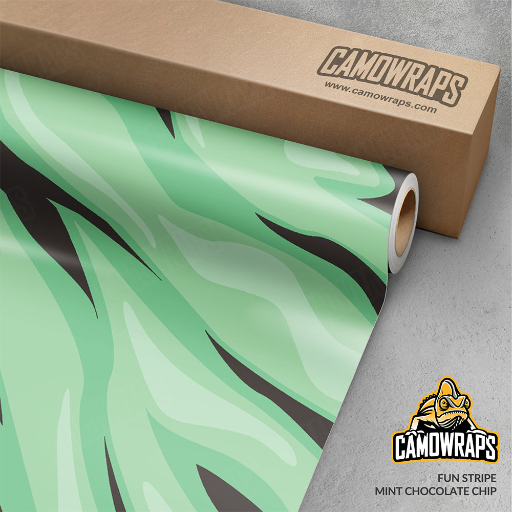 Fun Stripe Mint Chocolate Chip Gun Skin Vinyl Wrap