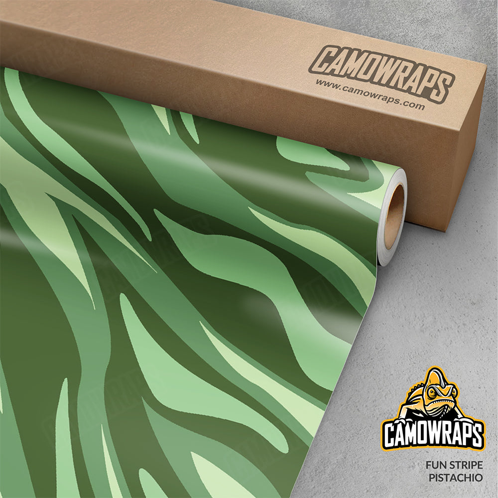 Fun Stripe Pistachio Gun Skin Vinyl Wrap