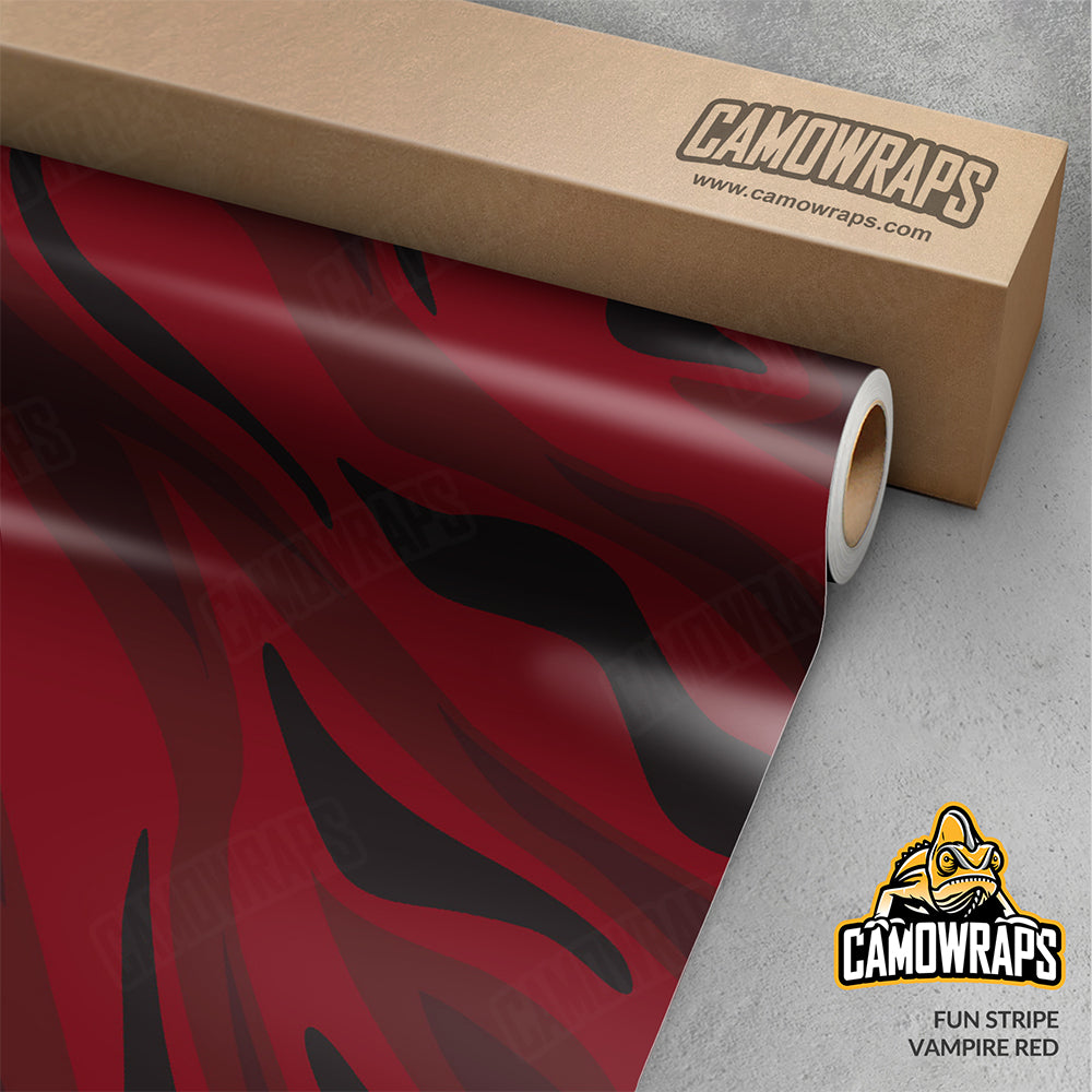 Fun Stripe Vampire Red Gun Skin Vinyl Wrap