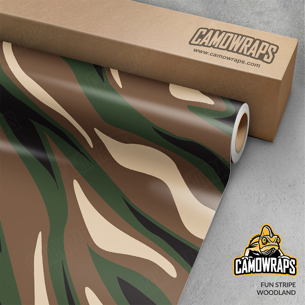 Fun Stripe Woodland Gun Skin Vinyl Wrap