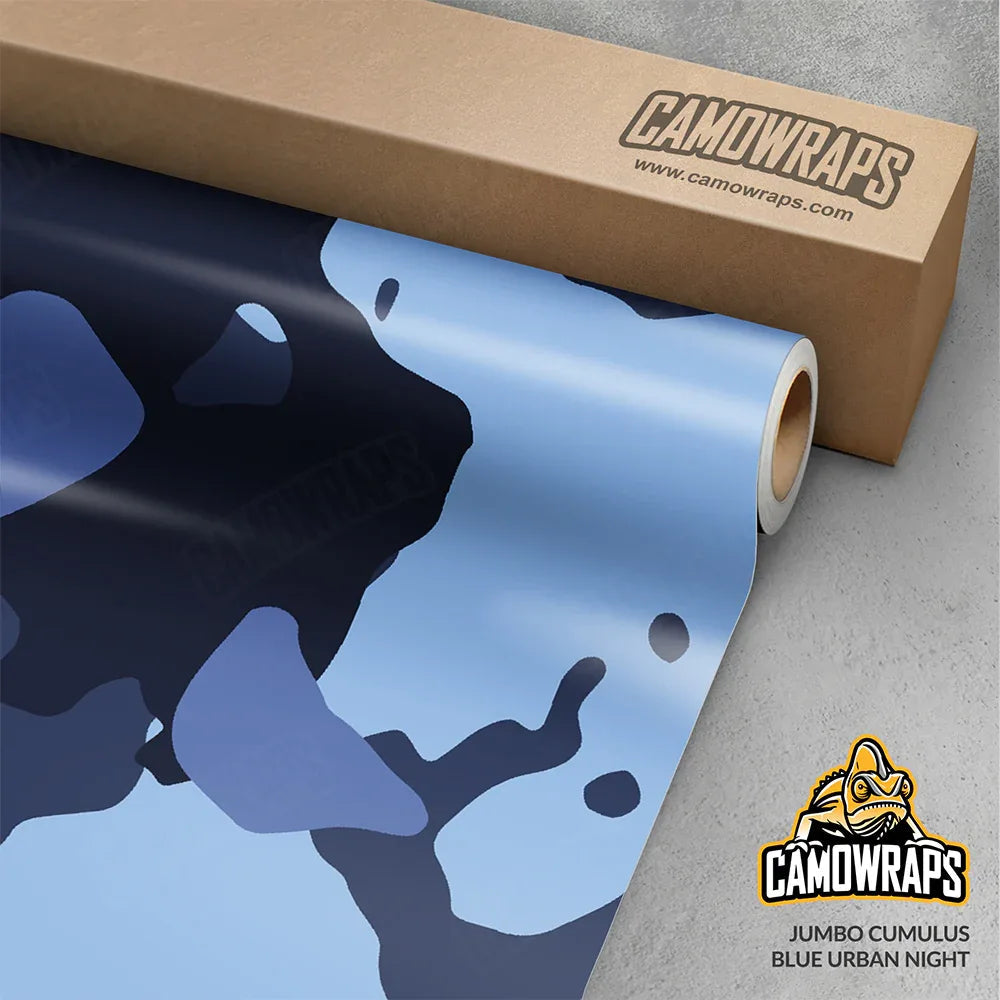 Jumbo Cumulus Blue Urban Night Vinyl Wrap | Blowout Stock | Avery Dennison Media | Satin Finish | 5ft x 13ft | 574637