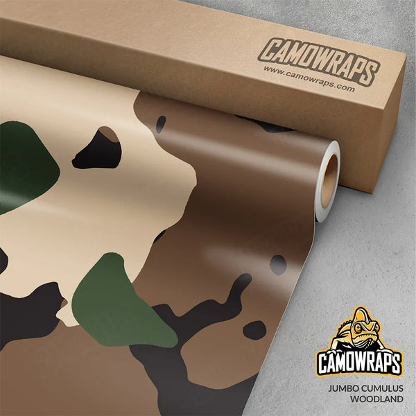 Jumbo Cumulus Woodland Camo Vinyl Wrap | Blowout Stock | 5ft x 2ft