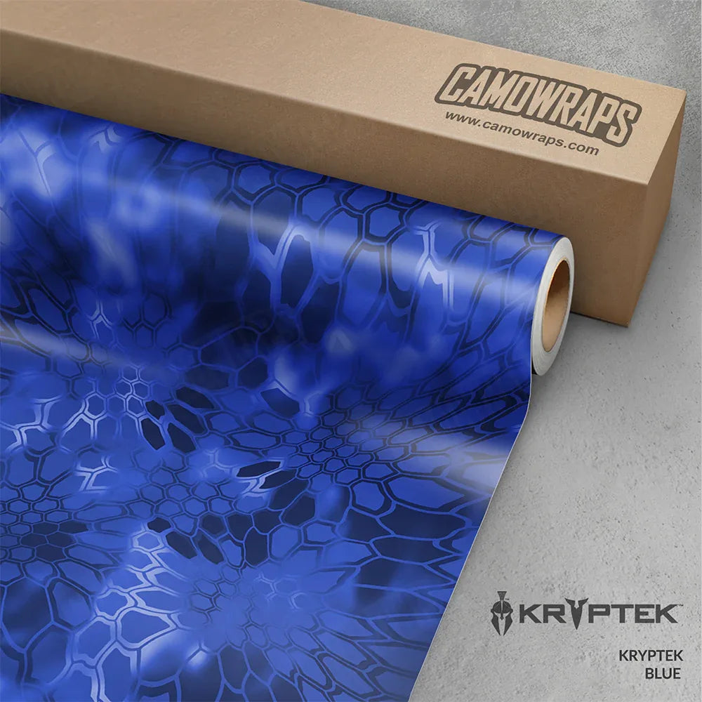 Kryptek Blue Vinyl Wrap | Blowout Stock | 3M Media | 4ft x 6ft | 780512