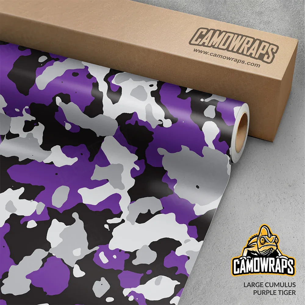 Large Cumulus Purple Tiger Vinyl Wrap
