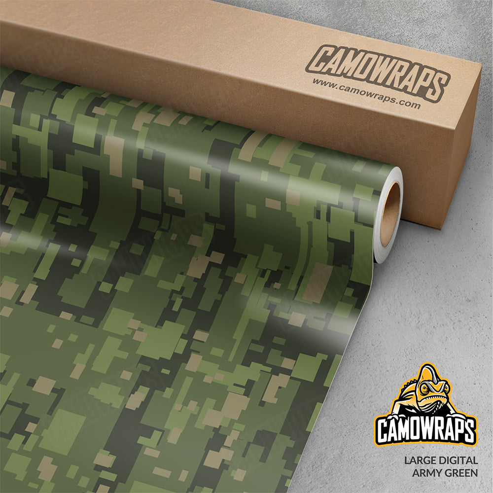 Digital Army Green Gun Skin Vinyl Wrap