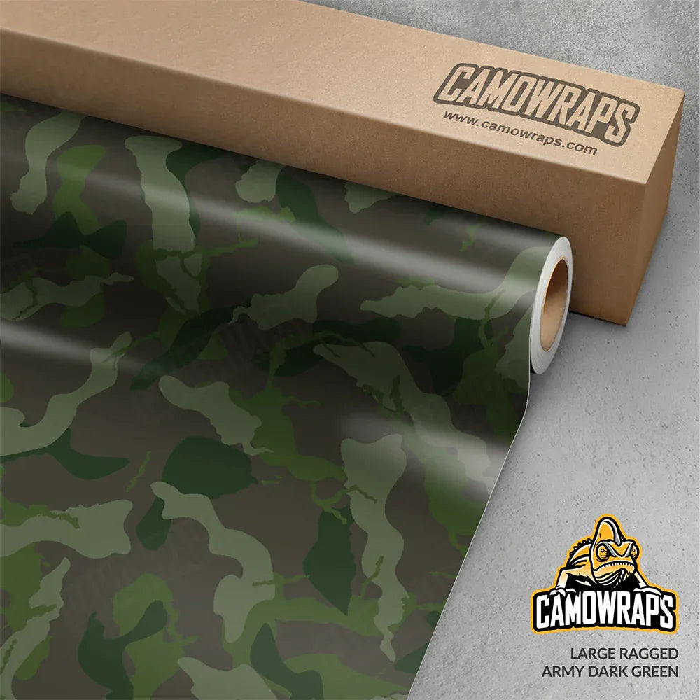 Ragged Army Dark Green Gun Skin Vinyl Wrap