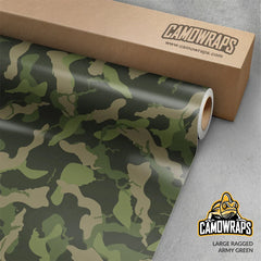 Ragged Army Green Gun Skin Vinyl Wrap