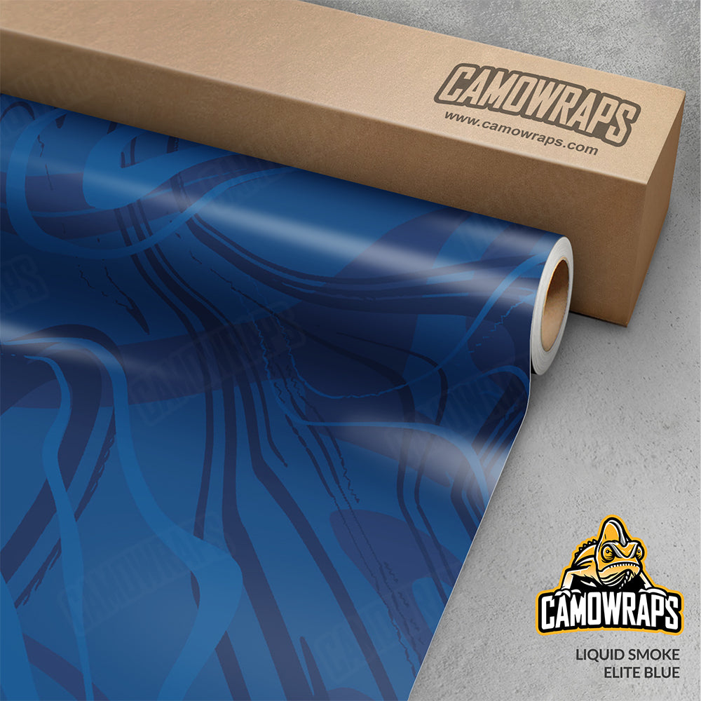 Liquid Smoke Elite Blue Gun Skin Vinyl Wrap