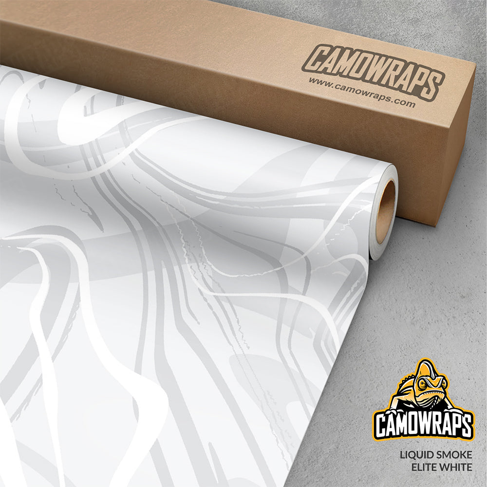 Liquid Smoke Elite White Gun Skin Vinyl Wrap