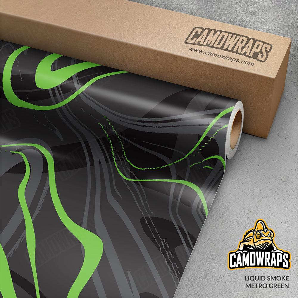 Liquid Smoke Metro Green Gun Skin Vinyl Wrap