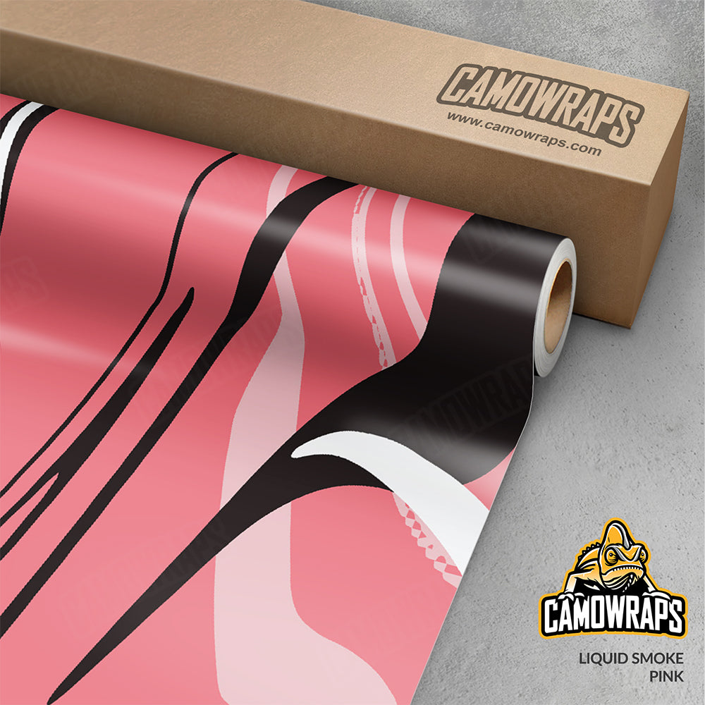 Liquid Smoke Pink Gun Skin Vinyl Wrap
