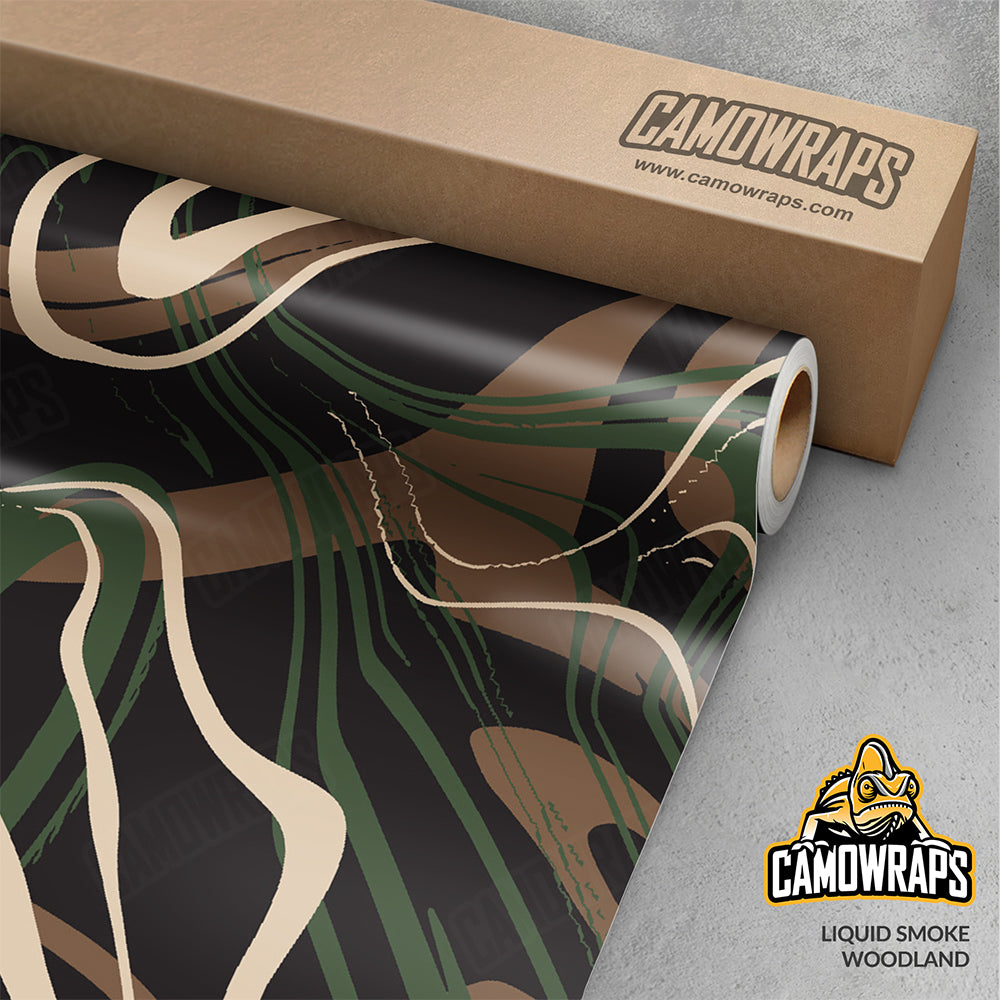 Liquid Smoke Woodland Gun Skin Vinyl Wrap