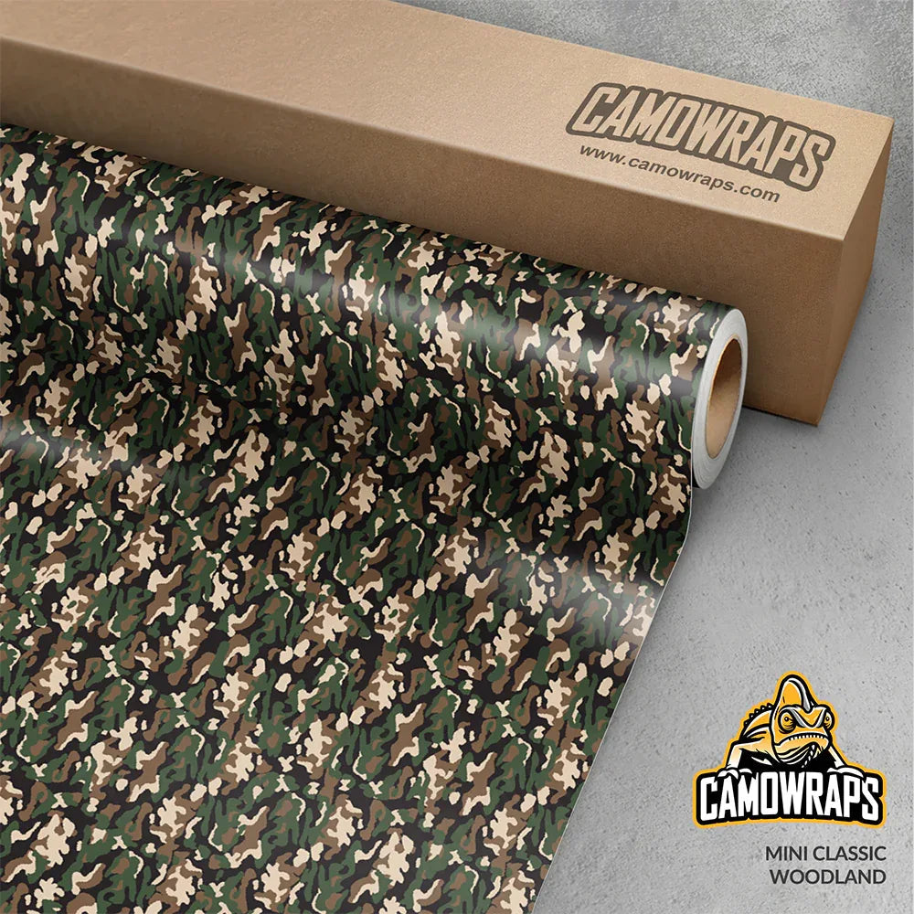 Mini Classic Woodland Vinyl Wrap | Blowout Stock | Avery Dennison Media | Gloss Finish | 5ft x 2ft | 568379