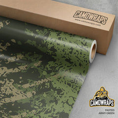 Pasted Army Green Gun Skin Vinyl Wrap