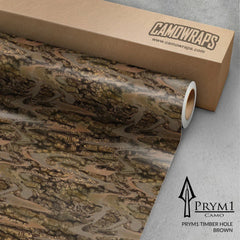 Prym1 Timber Hole Brown Gun Skin Vinyl Wrap