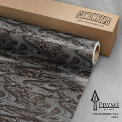 Prym1 Timber Hole Gray Gun Skin Vinyl Wrap