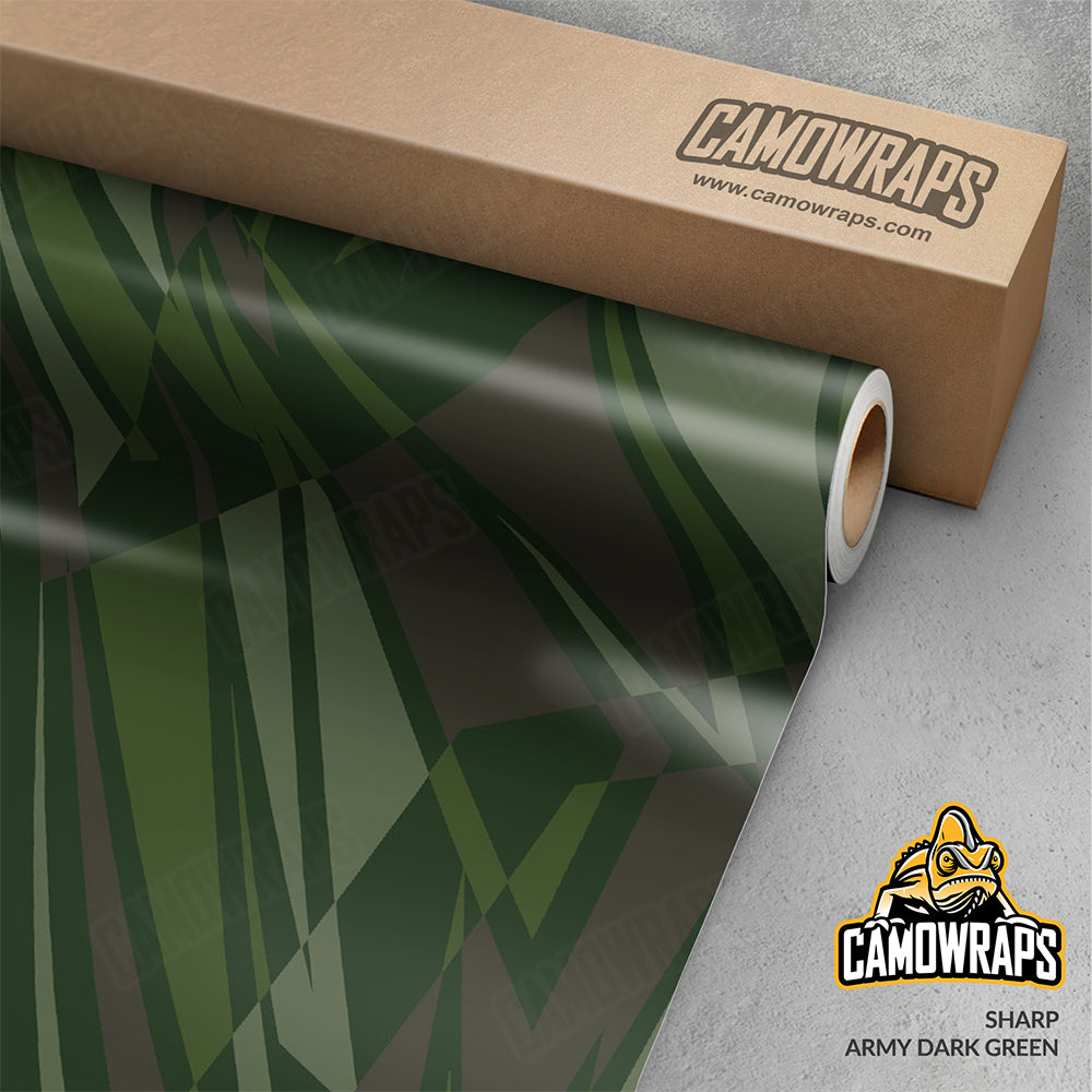 Sharp Army Dark Green Gun Skin Vinyl Wrap