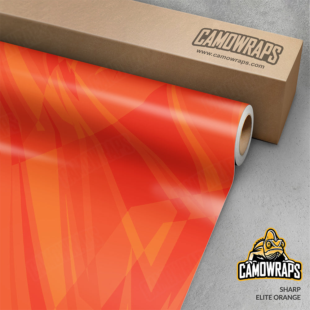 Sharp Elite Orange Gun Skin Vinyl Wrap