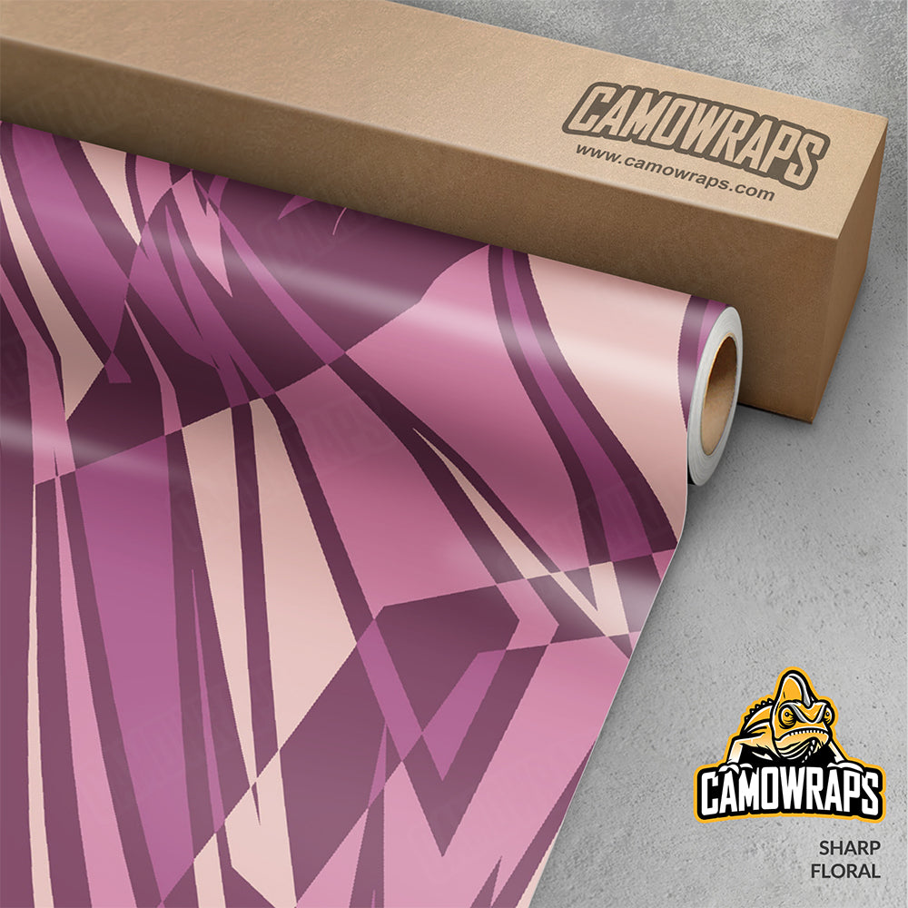 Sharp Floral Gun Skin Vinyl Wrap