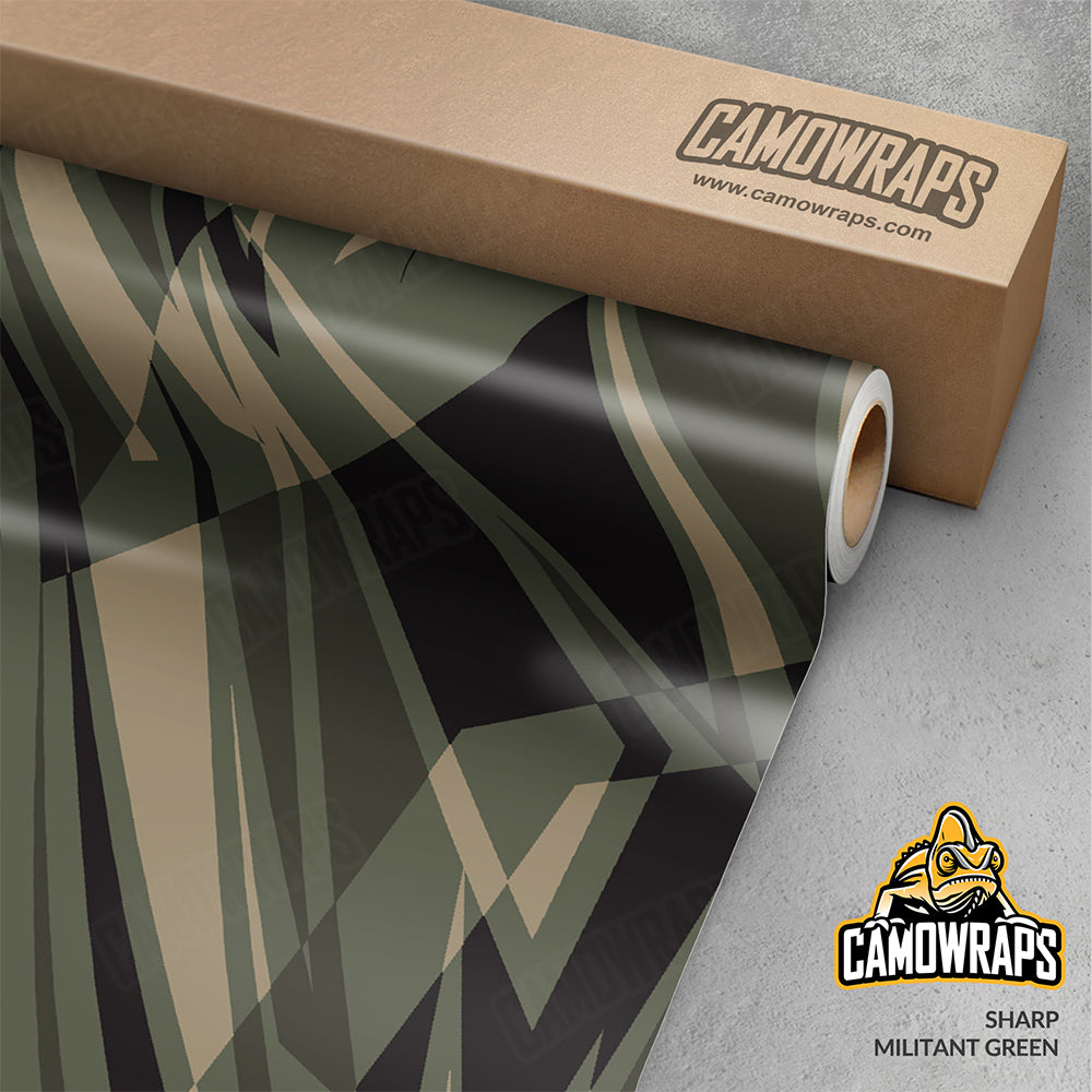 Sharp Militant Green Gun Skin Vinyl Wrap