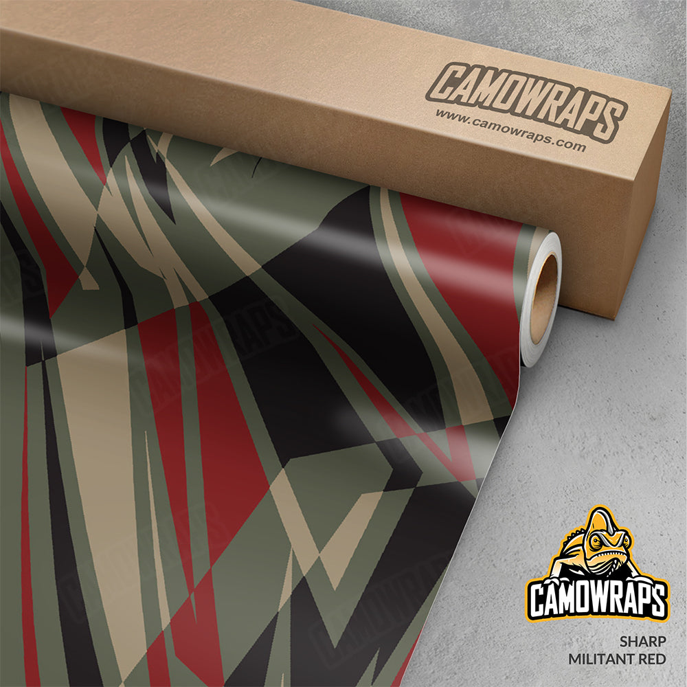 Sharp Militant Red Gun Skin Vinyl Wrap