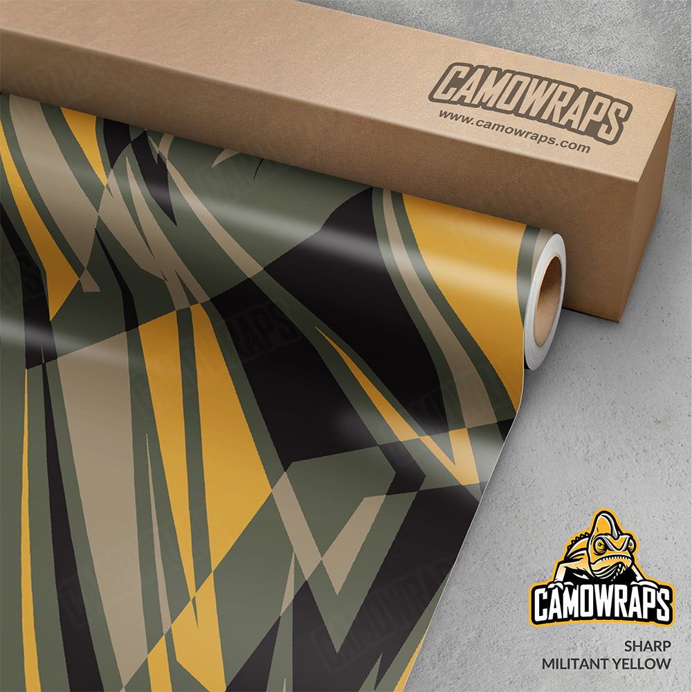 Sharp Militant Yellow Gun Skin Vinyl Wrap