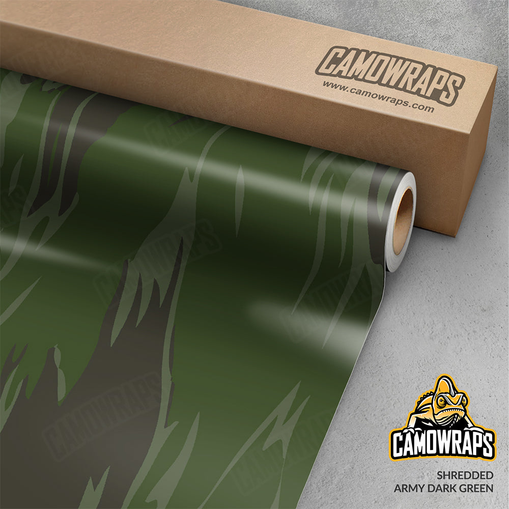 Shredded Army Dark Green Gun Skin Vinyl Wrap