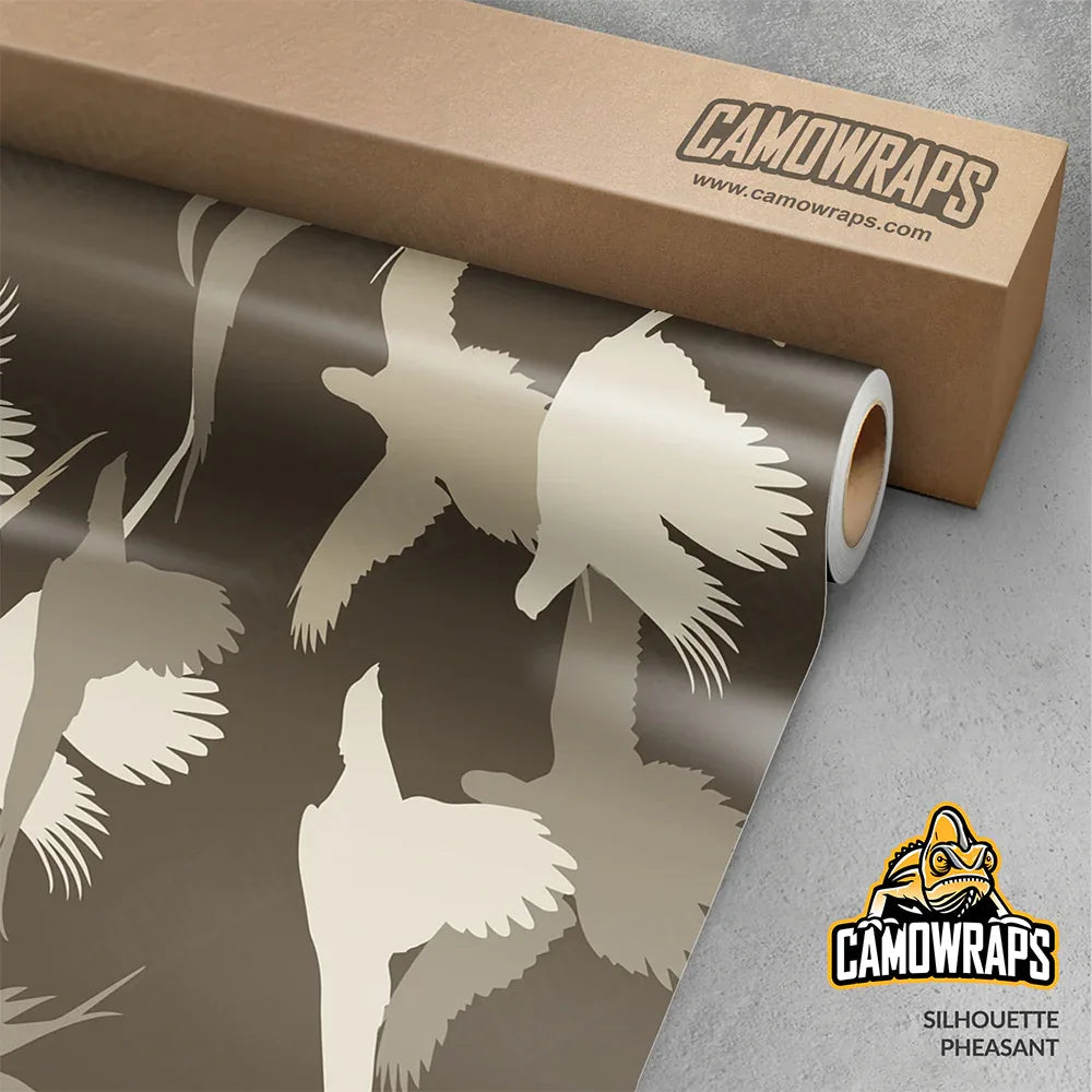 Silhouette Pheasant Gun Skin Vinyl Wrap