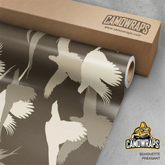 Silhouette Pheasant Gun Skin Vinyl Wrap