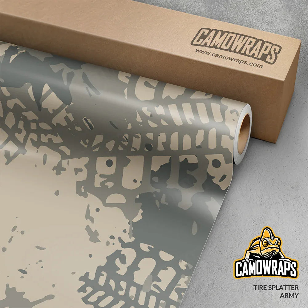 Tire Splatter Army Gun Skin Vinyl Wrap