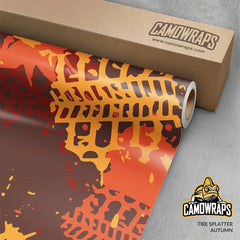 Tire Splatter Autumn Gun Skin Vinyl Wrap