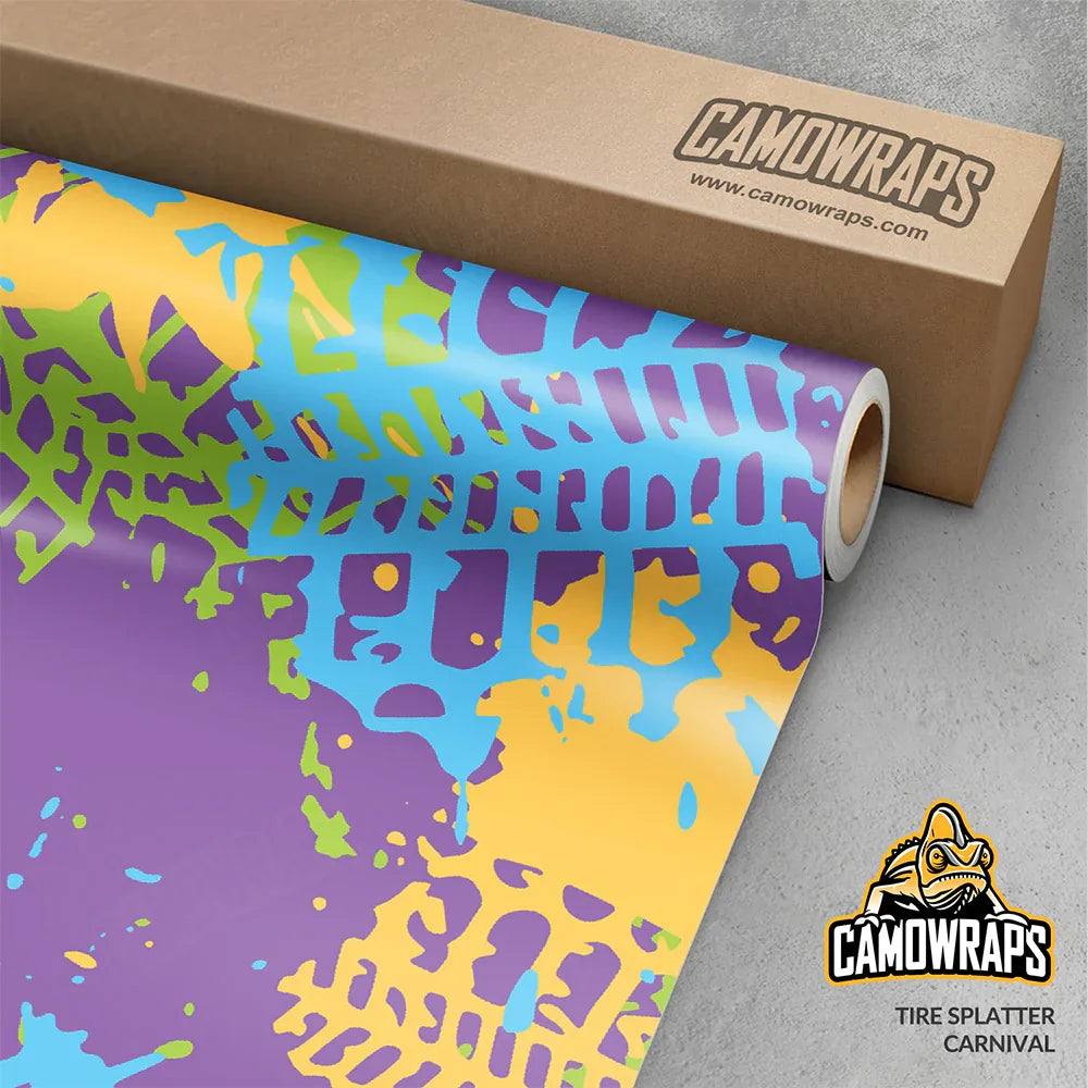 Tire Splatter Carnival Gun Skin Vinyl Wrap