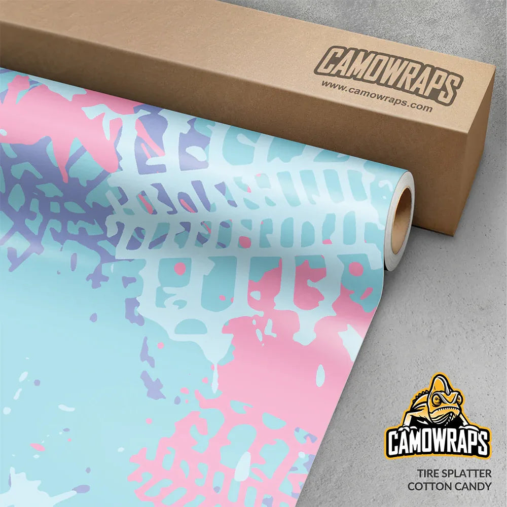 Tire Splatter Camo Vinyl Wraps - Camo Wraps