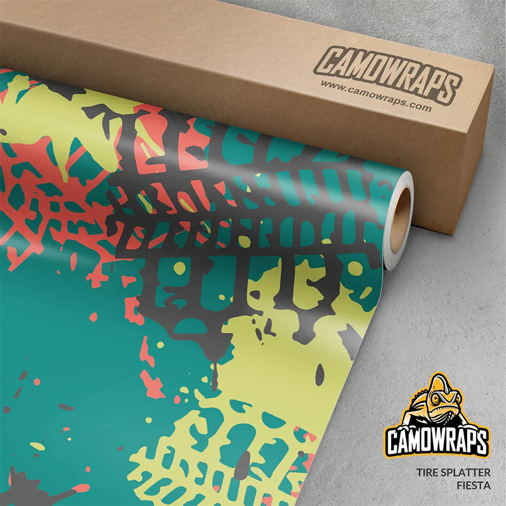 Tire Splatter Camo Vinyl Wraps - Camo Wraps