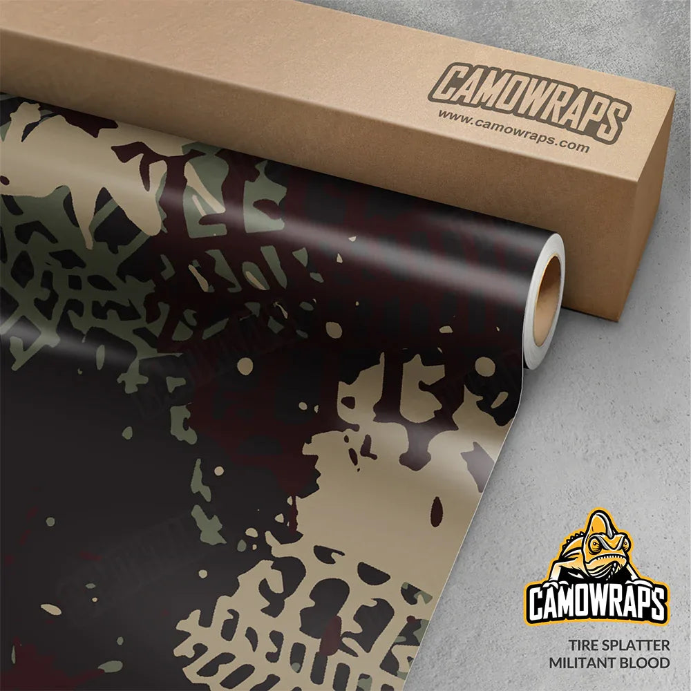 Tire Splatter Camo Vinyl Wraps - Camo Wraps