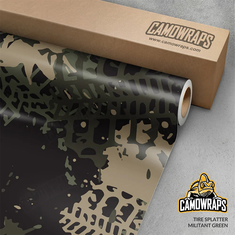 Tire Splatter Camo Vinyl Wraps - Camo Wraps