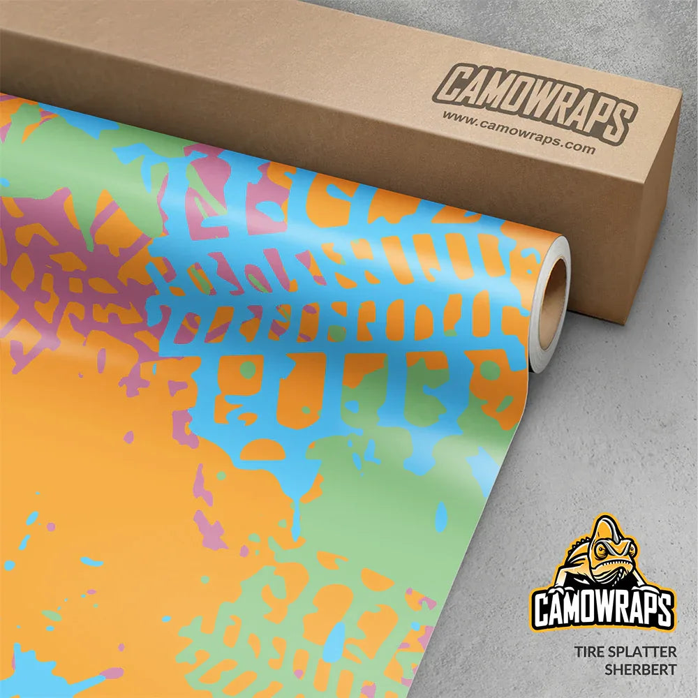 Tire Splatter Camo Vinyl Wraps - Camo Wraps